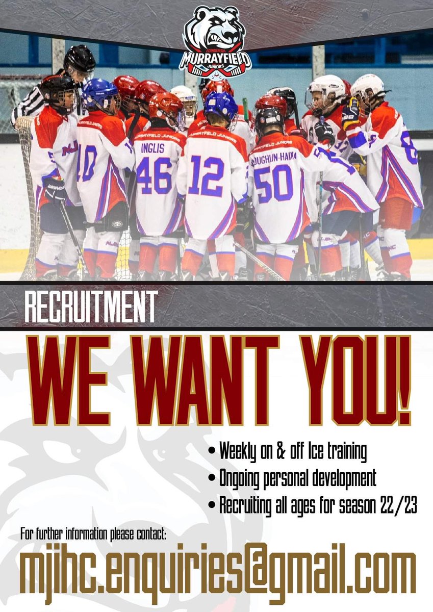 murrayfieldihc's tweet image. We are only weeks away from returning back home to @MurrayfieldIA 😁 

We are still actively looking for players for all age groups 👀 

𝗨𝟭𝟬/𝗟𝗧𝗣
𝗨𝟭𝟮
𝗨𝟭𝟰
𝗨𝟭𝟲
𝗨𝟭𝟵

If you are interested please contact the club by email or through our social media 🏒