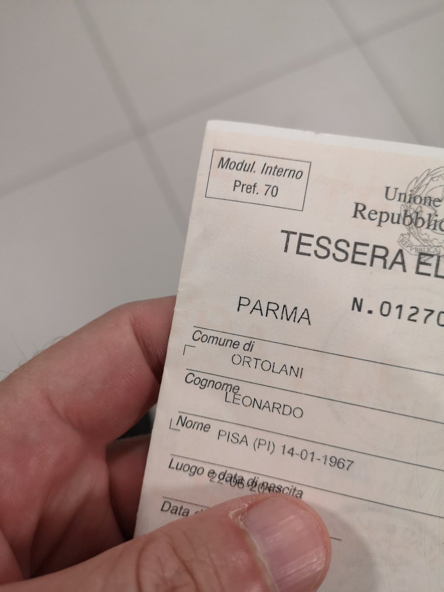 Finché posso votare, io voto.