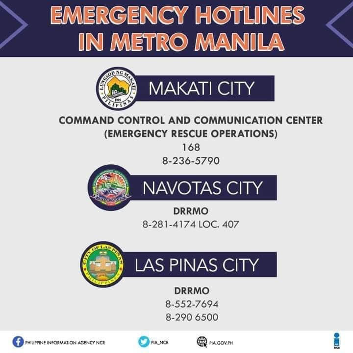 tugonphofficial's tweet photo. Emergency Hotlines sa bawat Siyudad sa Metro Manila | Maging Alerto at Handa sa Paglikas. Ibayong pagiingat sa mga residente.  1/2
#KardingPH #MetroManila #EmergencyHotlines https://t.co/HZfhLhWwN1