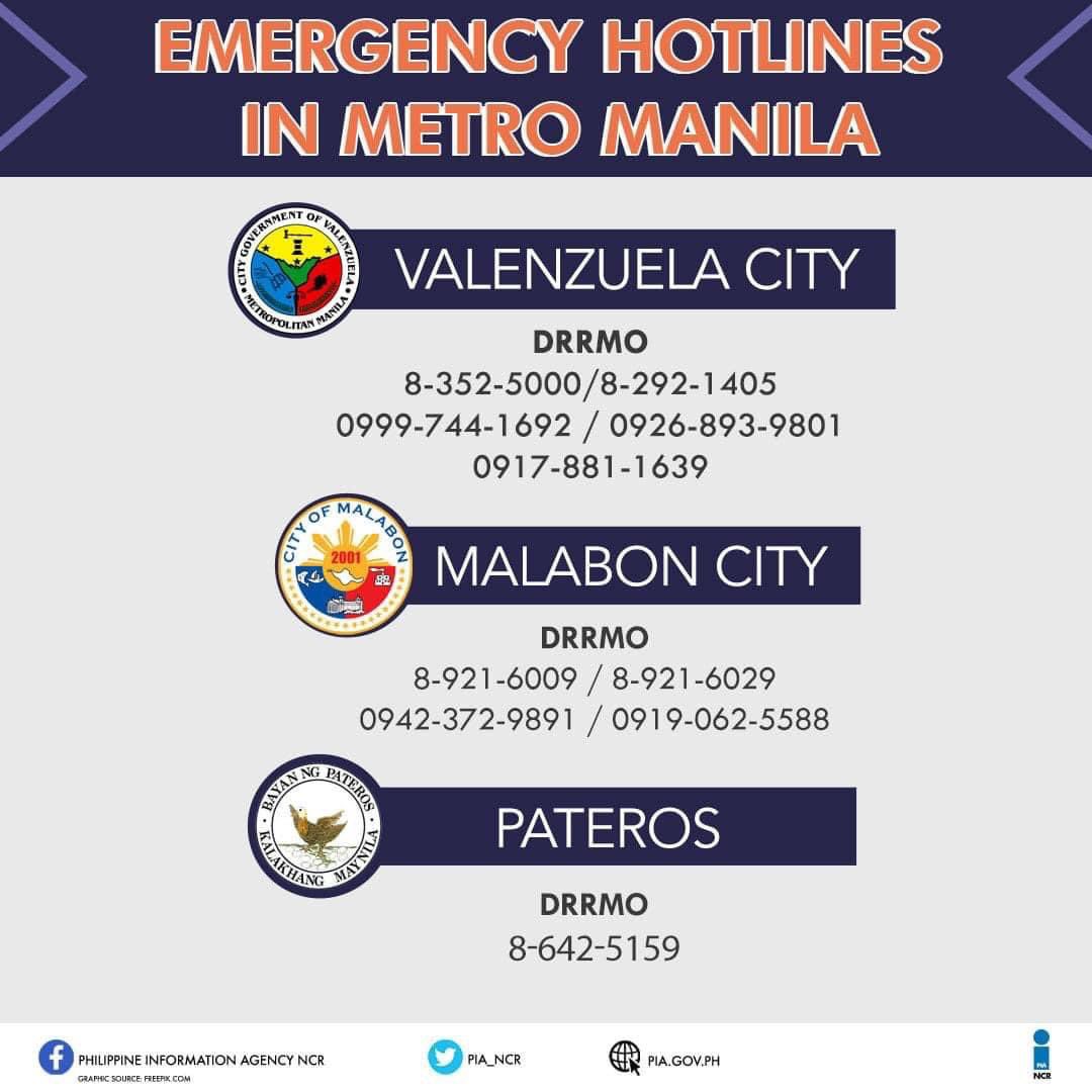 tugonphofficial's tweet photo. Emergency Hotlines sa bawat Siyudad sa Metro Manila | Maging Alerto at Handa sa Paglikas. Ibayong pagiingat sa mga residente.  1/2
#KardingPH #MetroManila #EmergencyHotlines https://t.co/HZfhLhWwN1