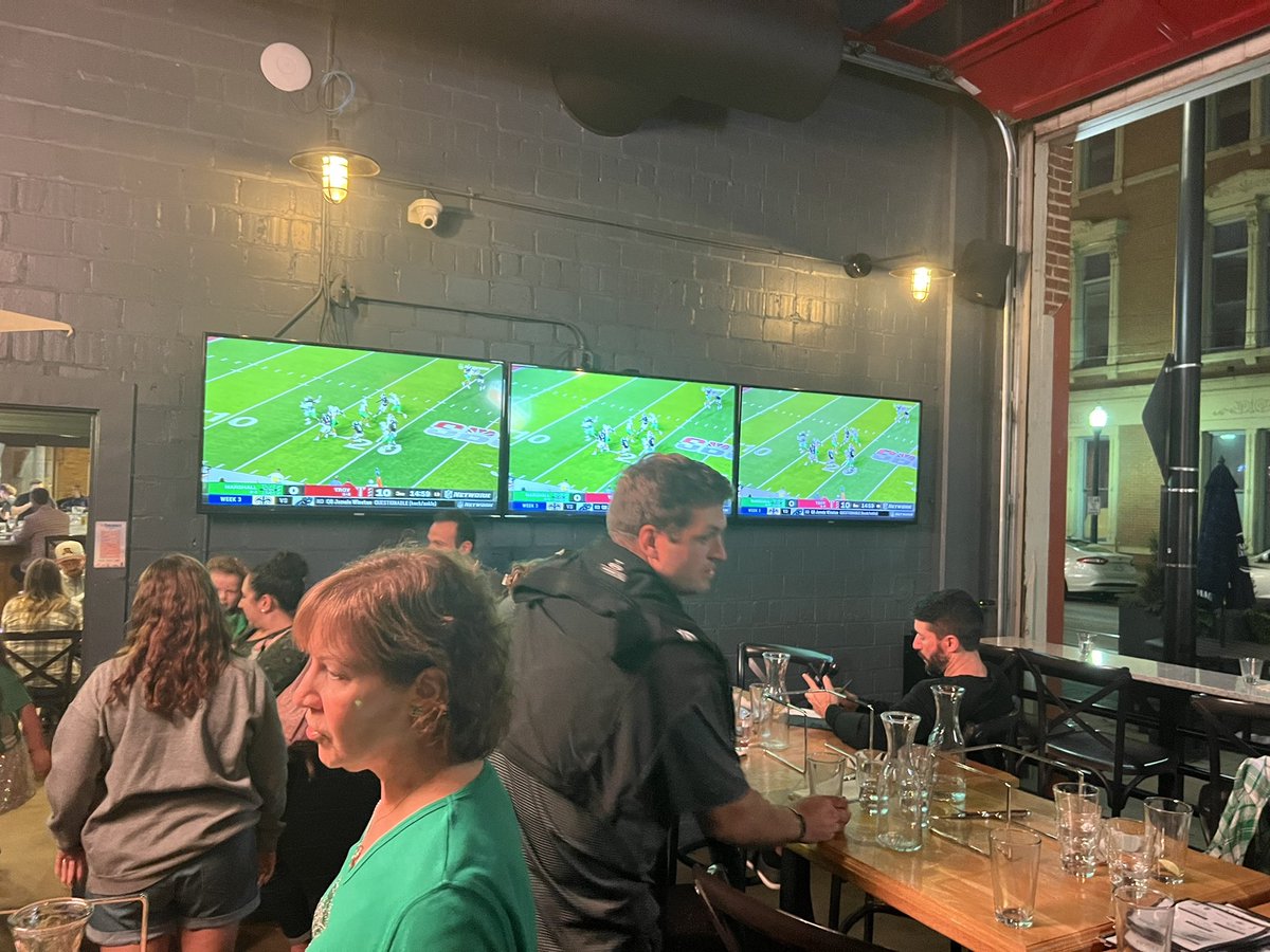 Marshall Greater Cincinnati Alumni Chapter (@cincyherd) on Twitter photo Not the outcome we were looking for, but it was wonderful to get together for the <a href="/CincyHerd/">Marshall Greater Cincinnati Alumni Chapter</a> game watching party. Huge thanks to Herd alums Nick and Tom <a href="/EatTaglio/">Taglio Bar & Pizzeria</a> OTR for the space and great food/drinks! On to next week! Not the outcome we were looking for, but it was wonderful to get together for the <a href="/CincyHerd/">Marshall Greater Cincinnati Alumni Chapter</a> game watching party. Huge thanks to Herd alums Nick and Tom <a href="/EatTaglio/">Taglio Bar & Pizzeria</a> OTR for the space and great food/drinks! On to next week!