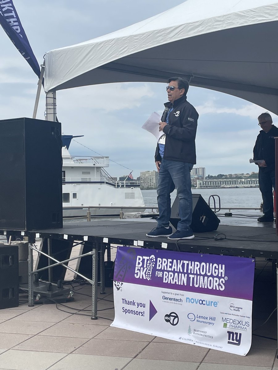 Thank you @DavidNovarro7 for your inspiring emcee at the New York BT5K in honor of your dad, as well as the @ABC7NY team in loving memory of former news director Rehan Aslam 💜 #btsm