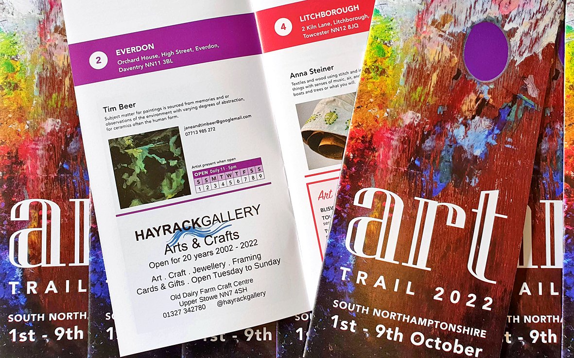 We are pleased to be supporting <a href="/Arts_SN/">South Northants Arts</a>
South Northamptonshire Arts Trail again this year, the event runs from 1 - 9 October. Brochures are available in the gallery here at <a href="/OldDairyFarmNN7/">Old Dairy Farm NN7</a>
#shoplocal #ShopSmall #madeinnorthamptonshire #artinnorthamptonshire #hayrack2