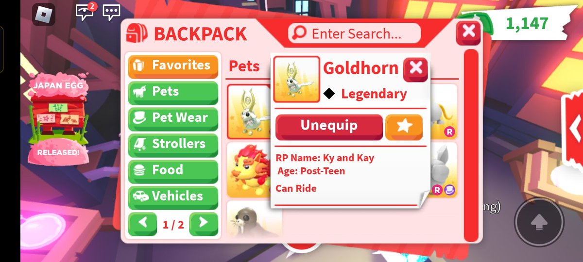 Rules follow me retweet comments done+ (extra in tweet comment )
Prize ride Goldhorn 
Ends on Wednesday
#adoptme #adoptmegivaway #adoptmegw #adoptmegiveaways