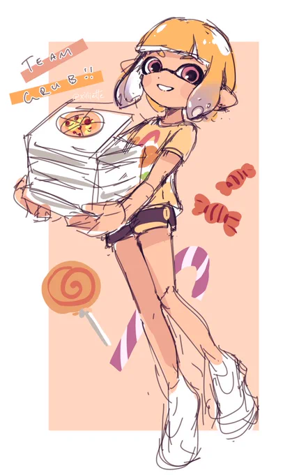 A quick doodle cause HAPPY FIRST POST-LAUNCH SPLATFEST!!! 
