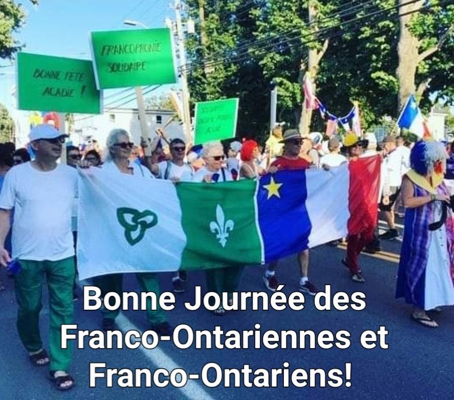 En ce 25 septembre, l'Acadie du Nouveau-Brunswick vous souhaite une excellente Journée des Franco-Ontariennes et des Franco-Ontariens!! Nous sommes, nous serons... toujours solidaires des communautés francophones en Ontario! Bonnes célébrations! <a href="/PresidenceAFO/">PresidenceAFO</a> <a href="/MonAssemblee/">Mon Assemblée</a>