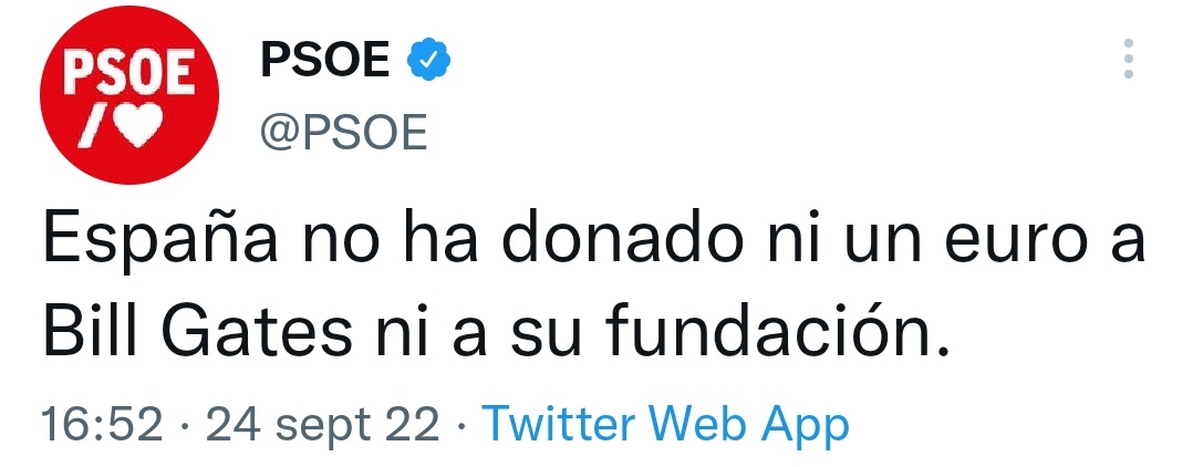 BenditoDato's tweet photo. ⛔ BULO de @PSOE y @eldiarioes. "España no ha donado ni un euro a Bill Gates ni a su fundación".

❌ FALSO: El propio Pedro Sánchez reconoció la donación de 130 M€ a la fundación de Bill y Melinda Gates (@GlobalFund). https://t.co/w8cHB3ohIj https://t.co/KXOP7W3riK