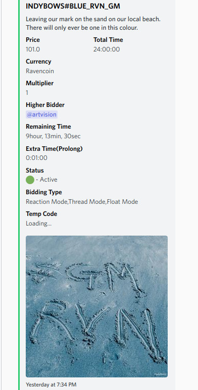 I have just placed a first bid for this GM art by <a href="/IndyBows/">IndyBows 🅁🅅🄽 𓄿</a> on #Ravencoin at <a href="/NFTRVN/">Nifty Raven</a> 😍