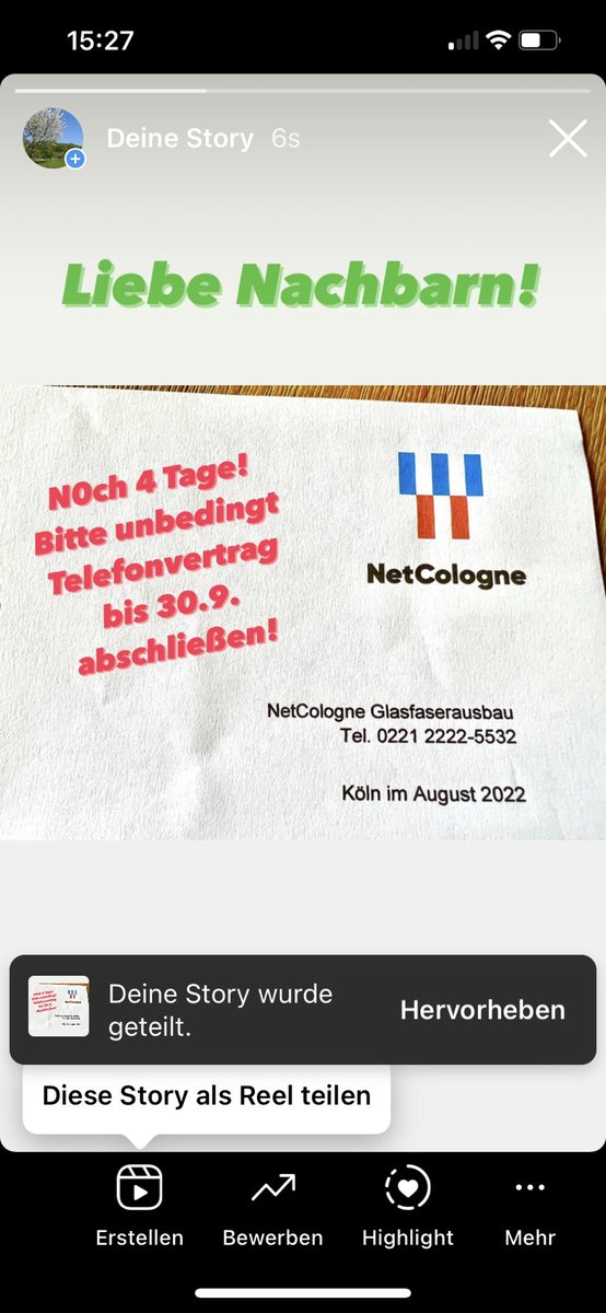 Nussbaum_Wiese's tweet photo. Lieber Nussbaumer, gebt euch einen Ruck und schließt JETZT mit Netcologne einen Telefonvertrag ab. Die Rufnummer bleibt gleich. https://t.co/jkL36oykIY