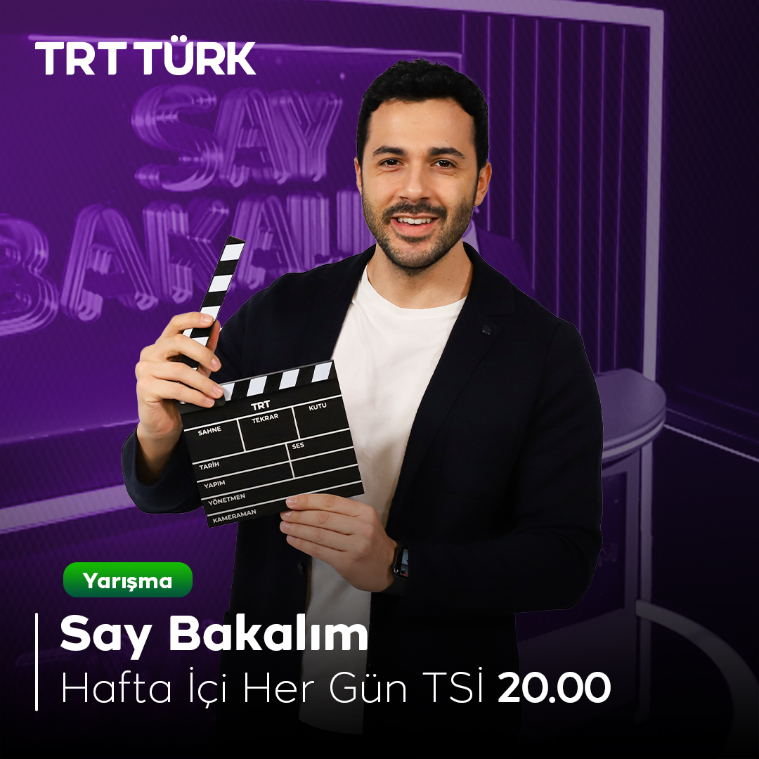 250.000₺ ödüllü yepyeni bilgi yarışması “Say Bakalım” yarından itibaren hafta içi her gün TSİ 20.00'de #TRTTÜRK'te! 5️⃣✖️5️⃣✖️5️⃣❓

<a href="/mennans/">Mennan Şahin</a>