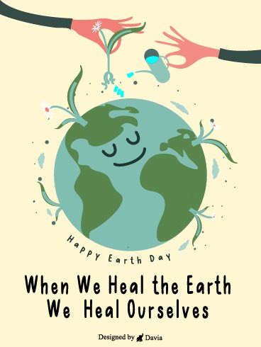 We need to care for her. We need to nurture her. We need to protect her. When we heal our beloved Earth, we can heal ourselves too. It is a journey for everyone as all of us call the Earth our home. Let's do this! #Healtheearth #ClimateAction #climate