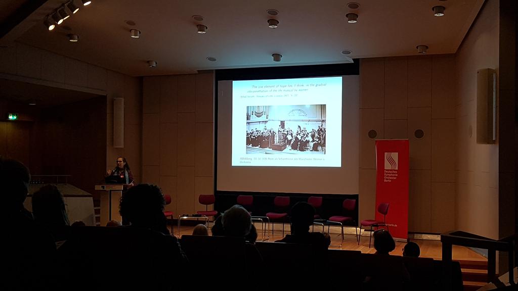 TomWappler's tweet photo. Ethel Smyth Symposium. Veranstaltet von @DSO und @SIMBerlin, konzipiert von Marleen Hoffmann (hier mit dem Vortrag zu #EthelSmyth - Leben, Œuvre und Selbstbild). https://t.co/U6UOqteKn9