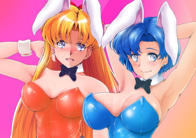 今日も過去絵。。
美奈子ちゃん亜美ちゃんバニーなのぜ。 