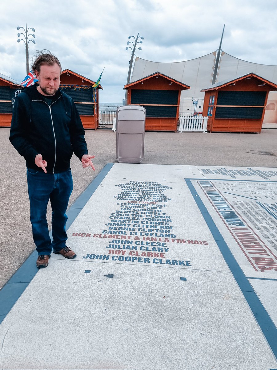 Had to visit the Comedy Carpet in Blackpool and we think we've found the improv square.