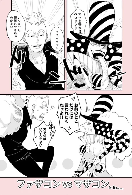 マルコとペロス兄の因縁匂わせ気になる〜〜この二人もっと絡み見たかったな〜〜〜の思いで描いた若い頃捏造と周辺の年齢差 