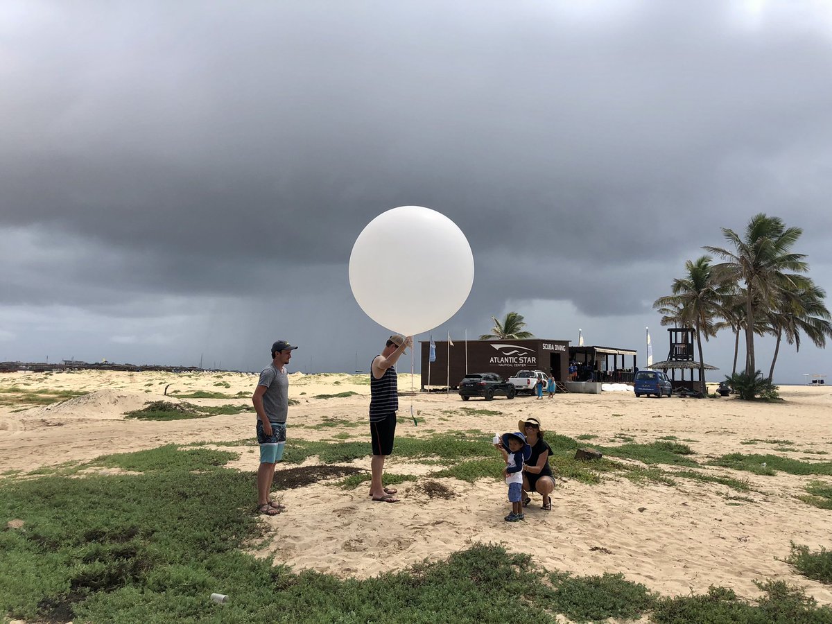 cloudpr0phet's tweet photo. At age 2.5, my son is on his second field campaign (#CPEXCV) and “helps” to launch weather balloons. Thankful to @NASA and @NCAR_Science and @RosimarWx for giving us this opportunity. No, I don’t think he will be a meteorologist. https://t.co/WN8BS0MKwz