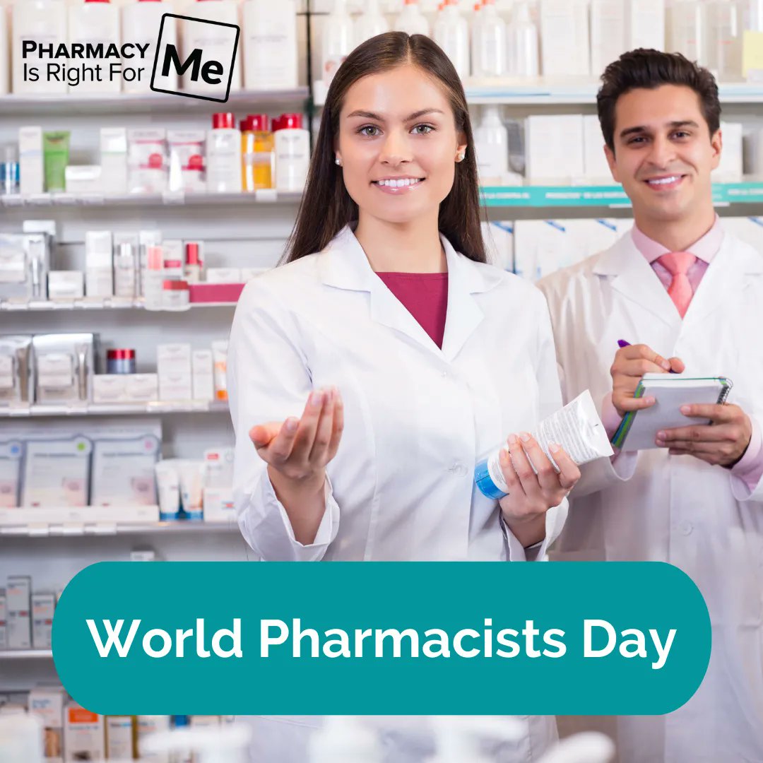 It's World Pharmacists Day! We admire all of our pharmacists and pharmacy students working to serve their communities and make the world a better place! Take the time today to recognize the #pharmacists in your life!