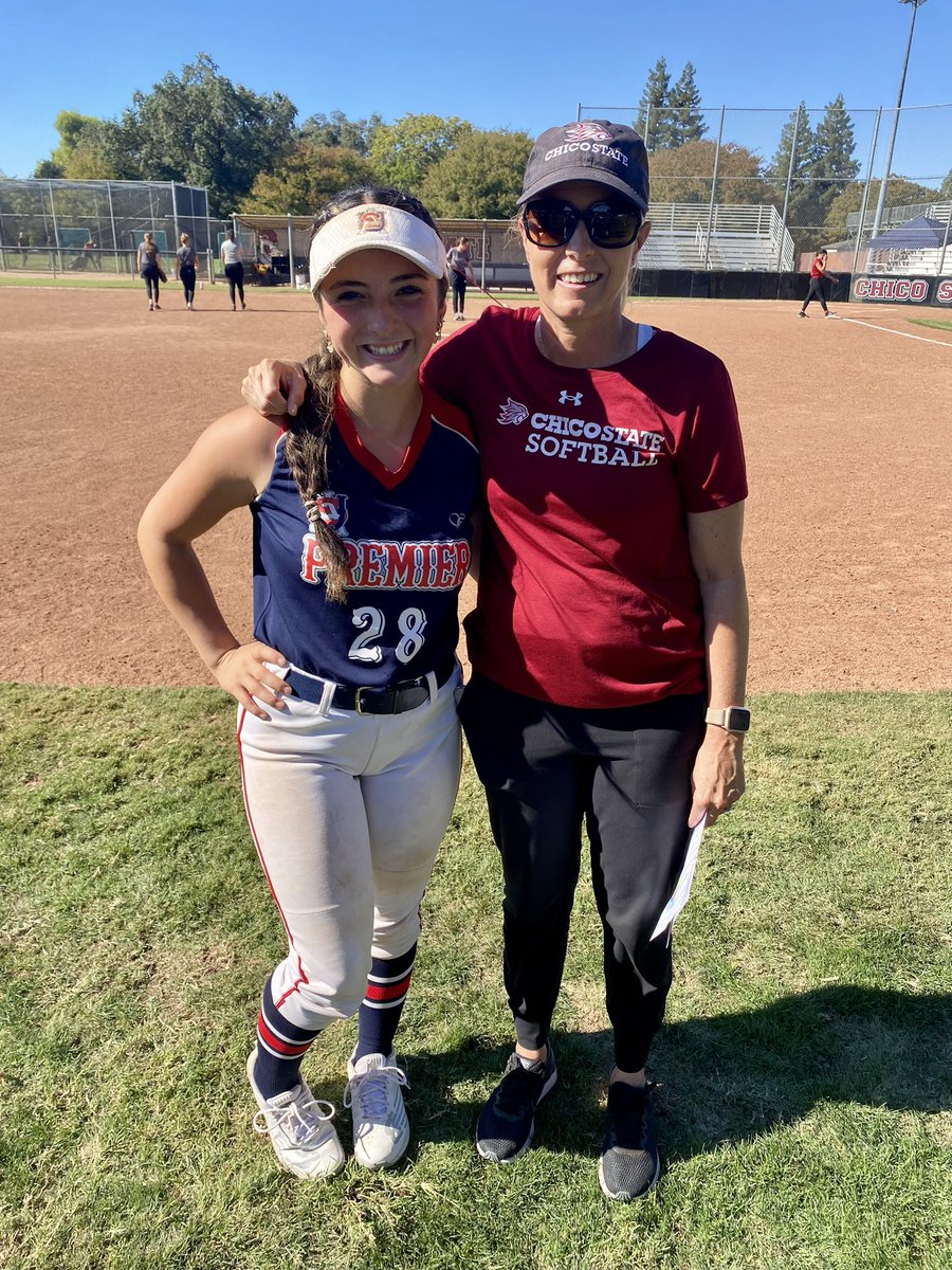 miakinsey2023's tweet photo. Thank you for an amazing camp Saturday. I loved everything from the school, the town, the players and all the coaches. #StudentAthlete @ChicoStateSB @angelshamblin @softball_usa @cyrena_taylor https://t.co/192kTbewTs