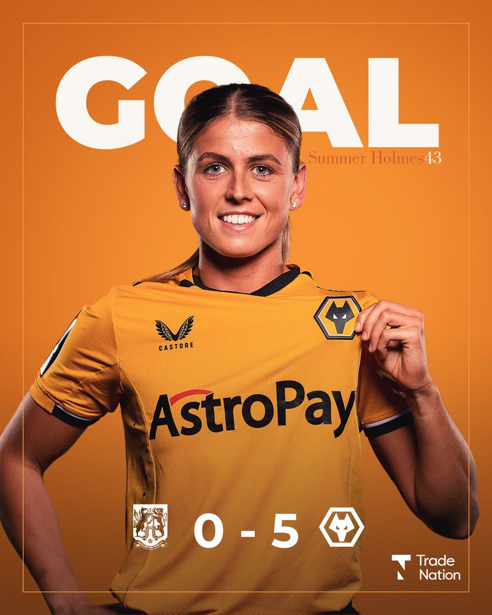 WolvesWomen's tweet photo. 43โ| #NOR 0-5 #WOL
SUMMER MAKES IT 5 ๐๐ป
#NORWOL๐บ https://t.co/5jE8OhlJlB