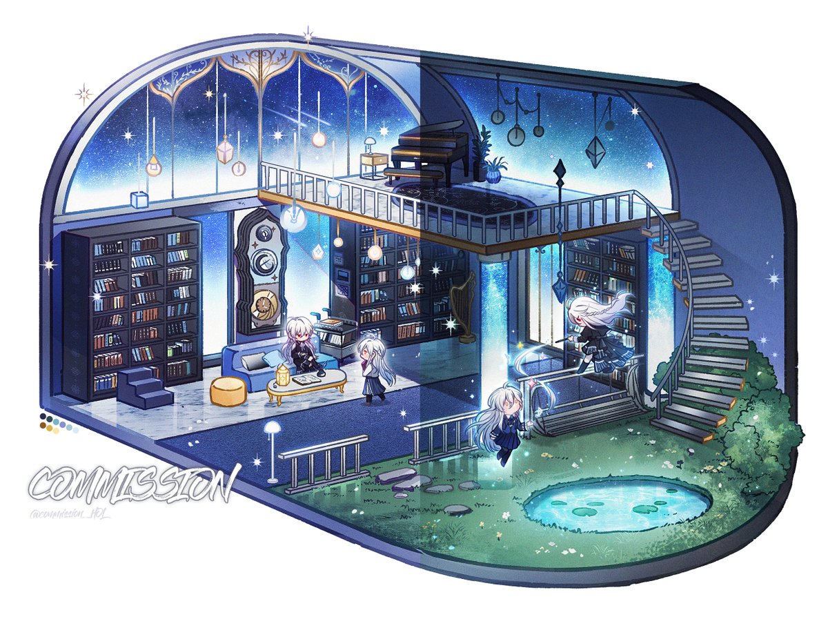 commission_HOL's tweet photo. 3~4개월동안의 배경 컴션 모아보기🏡 https://t.co/SdSQghufT8