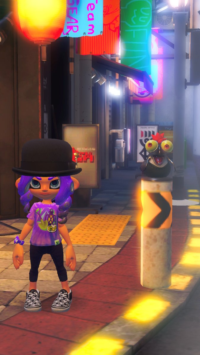 FaeryElise's tweet photo. Little buddy is enjoying the splatfest! #Splatoon3 #NintendoSwitch https://t.co/BFNFJxM8GN