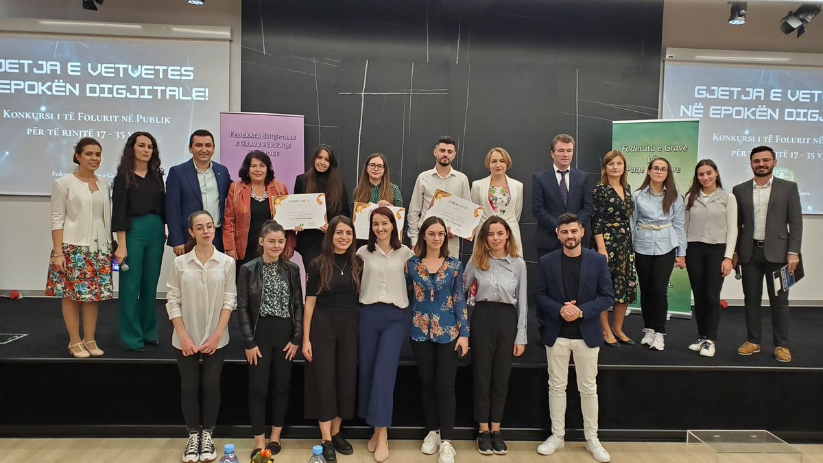 FederataeGrave's tweet photo. Congratulations to the winners of this year's public speaking contest for youth😍 #publicspeaking #capacitygrowth @genderequality https://t.co/JP7jtly8Ze