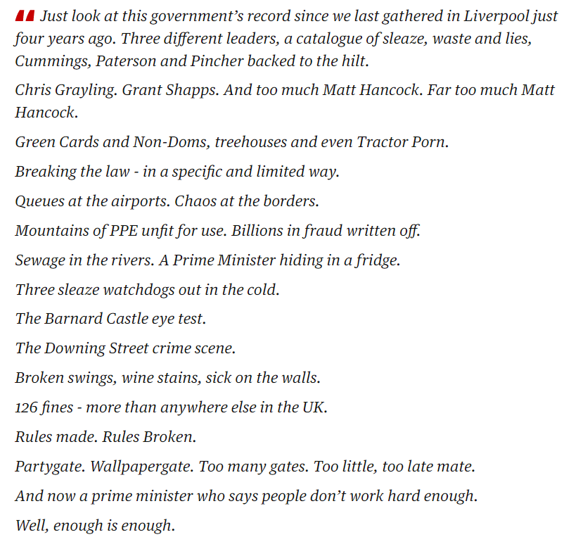 JonJonesSnr's tweet photo. Angela Rayner's summary of the Tory party is superb. 

It’s easy to forget just how outrageous recent governments have been. https://t.co/zUfNHidrim