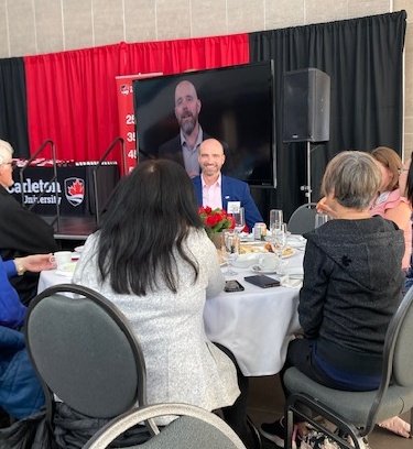 Mat_Main's tweet image. The amazing Margaret Haines was asking why I recorded a video if I was in the room... @CU_President