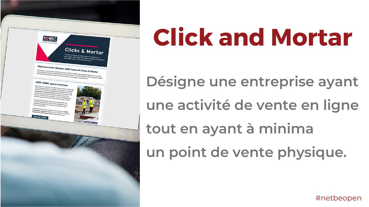 NetBeOpen's tweet image. Avec click and mortar, les acheteurs ont la possibilité de choisir où ils achètent et paient, et comment ils souhaitent recevoir leur commande. 
#commerce #en_ligne #online #boutiques #clients #contact #click_and_mortar #détaillant #commande