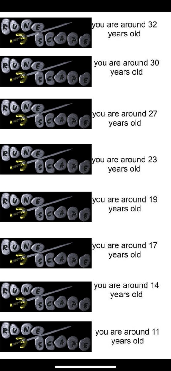 UrBoiDakota's tweet image. Your favorite game based on your age