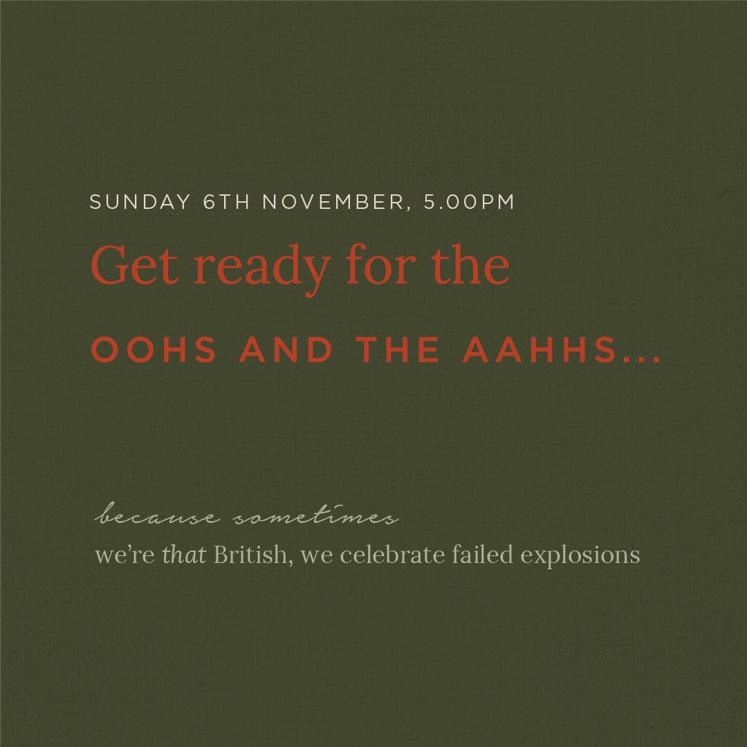 It’s almost that time of year, and our famous bonfire and firework display is back with (dare we say it) a bang! {Boom tish, we’re here all week 😉}

HURRY, tickets are going fast! 👉 thechesterfields.co.uk/events/chester…

Don’t forget you’ll need to book your table separately! 🎆