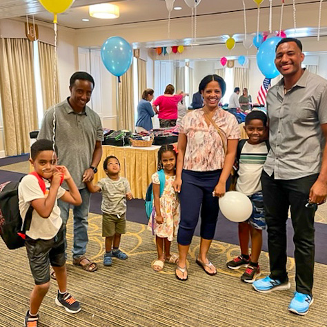 uclubdc's tweet photo. A look back at this year’s Back to School Backpack Day, where the children and grandchildren of Club employees received backpacks stuffed with school supplies for the upcoming school year. 110 backpacks were distributed this year! 🎊 #uclubdc #foundation #giveback #backpackday https://t.co/Cw2MOZK051