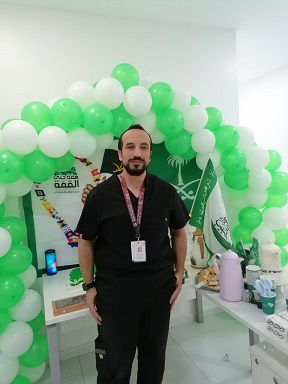 biladi_sa's tweet photo. " هي دار لنا"….. مبادرة منسوبي مركز صحي قباء للإحتفال باليوم الوطني https://t.co/LjiSJ3Zrdt https://t.co/8Mibc3RlWV