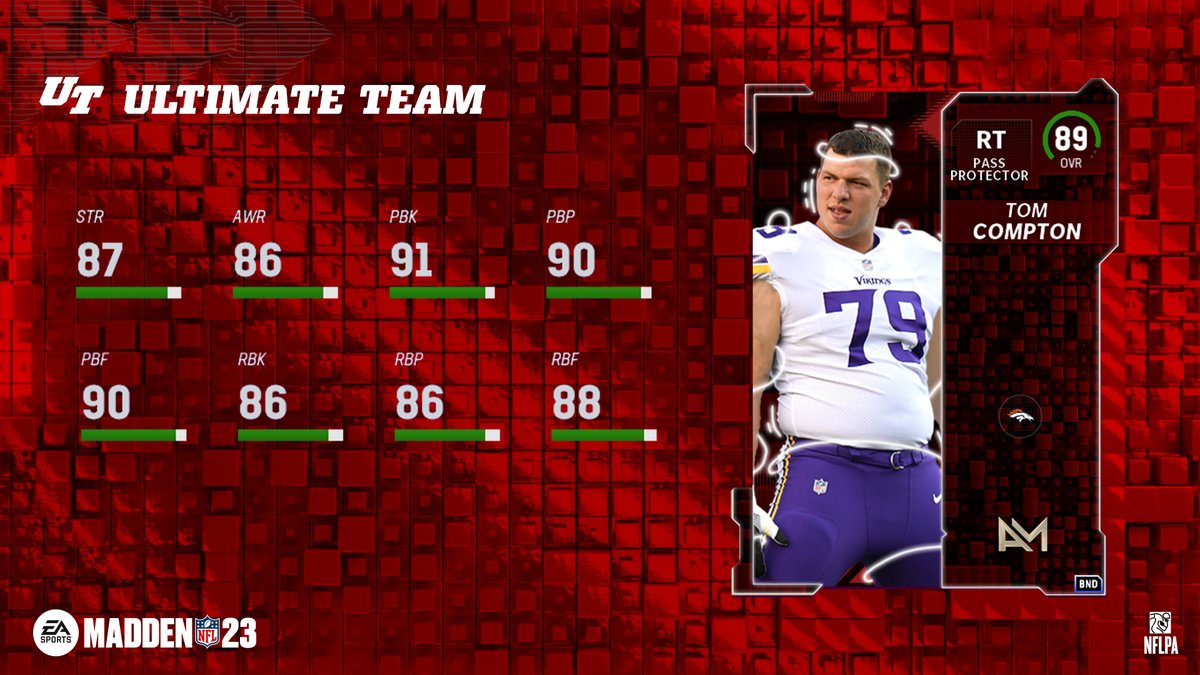 Madden Ultimate Team on Twitter "Tom Compton Competitive Field Pass