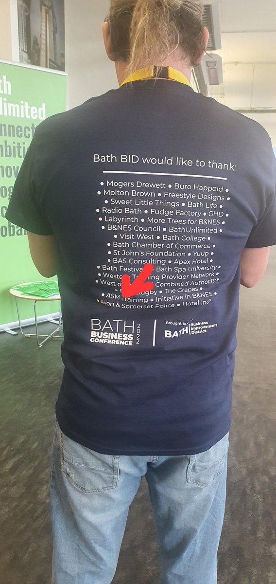asm_aid's tweet photo. Made it onto a t shirt!.......small in the grand scheme of things....but still means a lot to a small buisness owner! 
#bathbid
#firstaidtraining
#paramedic 
#eventmedicalcover https://t.co/IzEM3juGnG