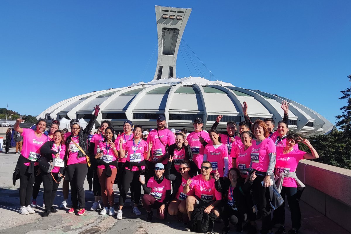 ErwanLC's tweet photo. #Marathon ce WE à #Montreal. Pas de record du monde de vitesse, mais #Talan a réussi à engager +50 personnes sur les différentes épreuves ! (et on n'est pas passé inaperçu 😂 ) https://t.co/tvLCbJ90YI