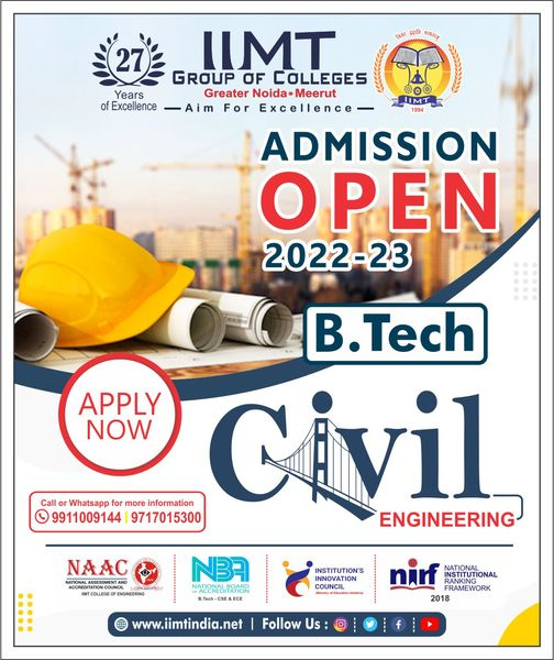 iimtnoida's tweet photo. Build a Great Career
B. Tech Civil Engineering 
ADMISSIONS OPEN:  2022-23 
.
https://t.co/UOh7RIsu8l
Call Us: 9520886860 
.
#AdmissionOpen2022 #BTechCivilEngineering
#AKTUadmissiongreaterNoida
#Btechadmission2022  #CiviEngineering #BestEngineeringCollegeDelhiNCR https://t.co/FzbSjZ5MQs