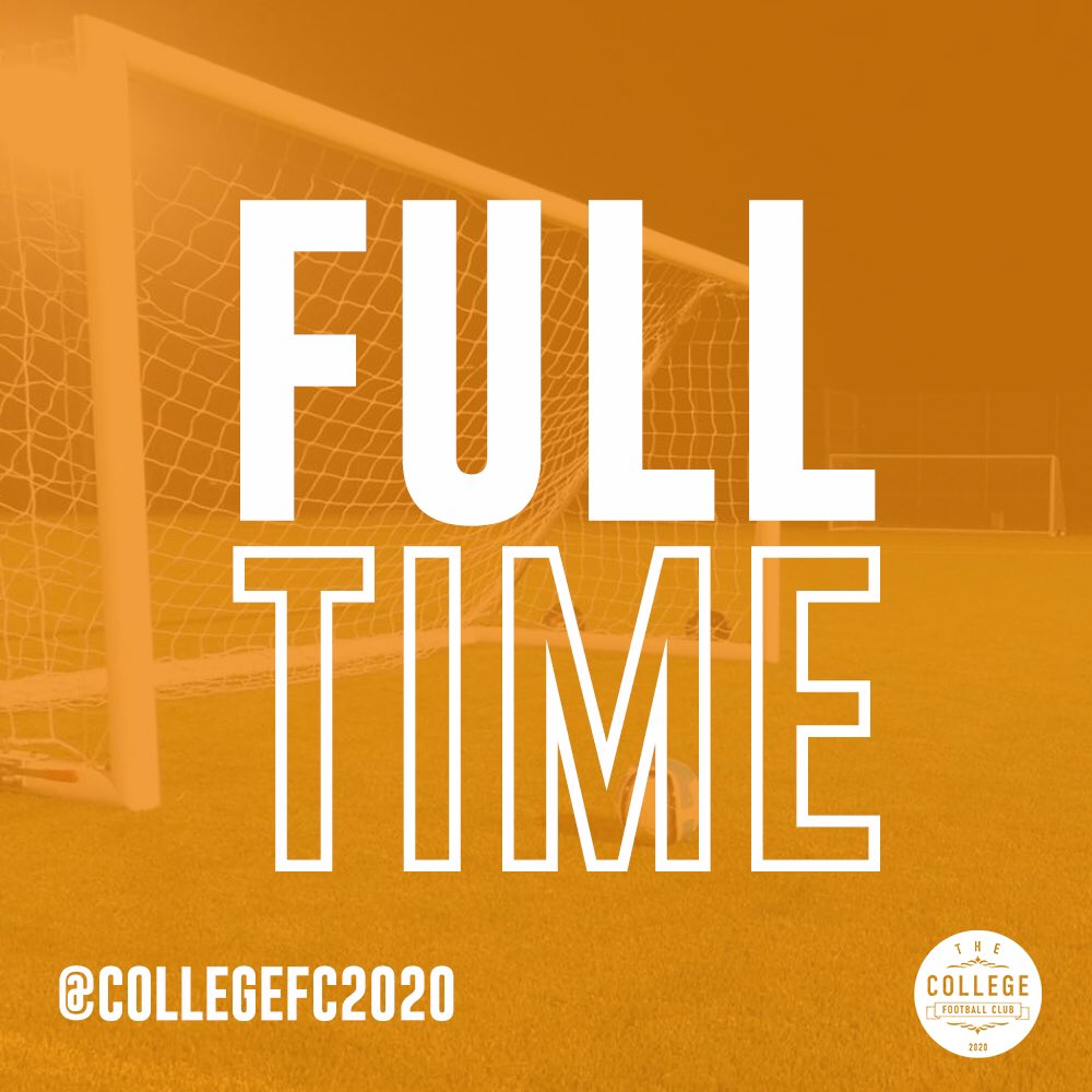 CollegeFC2020's tweet photo. 🟠⚫️ @AngelinnFC1 2 - 0 @CollegeFC2020 https://t.co/4sjs09IenS