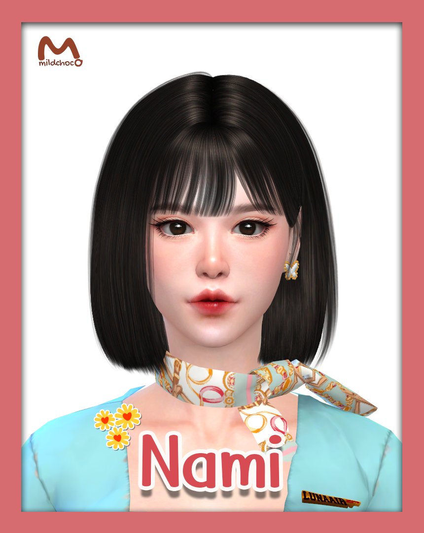 Mildchocco's tweet photo. ☁ Nami Sim ✈ ( Sim download)
🐰you can download sim : https://t.co/wC7sleTilh
🧸My gallery : OHello_BrownieO
Item name : Nami
#TheSims4 #SimsbyMildchoco #ShowUsYourSims #simsdownload https://t.co/4kZn0YxsIG