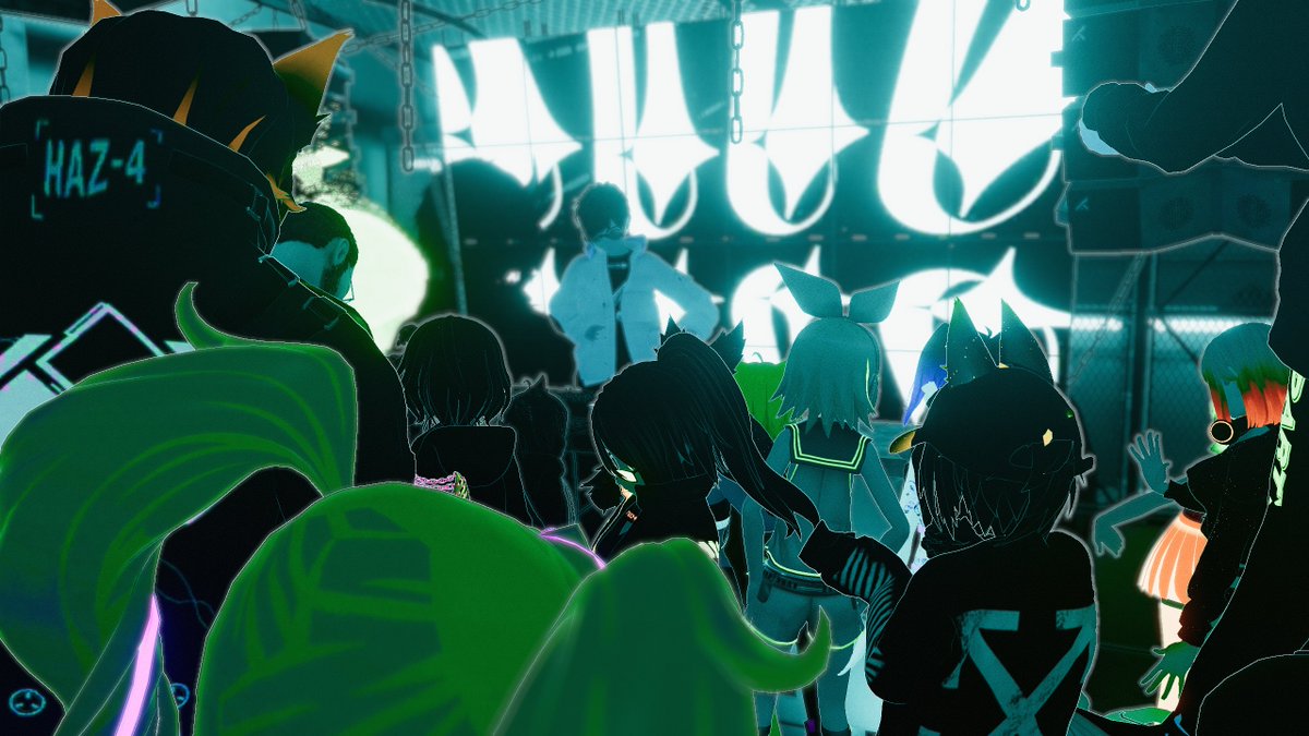 eora_vrc's tweet image. Here is some of the pictures I have from 2TD set at Shelter x Rizumu. Nice sets, thank you for the music!