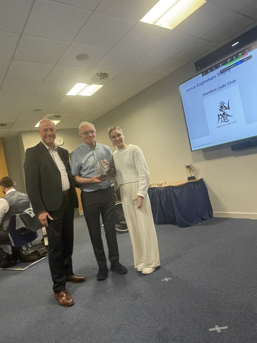 Up next is Club of the Year and is in memory of our late Chair, Janice Eaglesham MBE who was a passionate supporter for sports clubs, coaches &amp; athletes.
 
Thanks to Caroline Johnston &amp; Neil’s wheels for generously donating this award

This year’s winner is Hamilton Judo Club 🤩