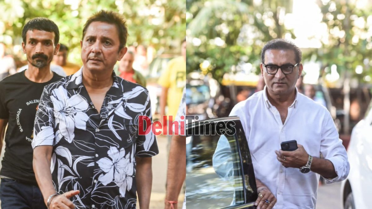DelhiTimesTweet's tweet photo. #InPics: Friends and family attend late #LaughterKing #RajuSrivastava's prayer meet in #Mumbai
#RIPRajuSrivastava #EhsanQureshi #BhartiSingh #SunilPal #Comedian #SugandhaMishra #KapilSharma #GajodharBhaiya #RestInPeace #StandupComedy #RajuShrivastava https://t.co/gwcno9NWPC