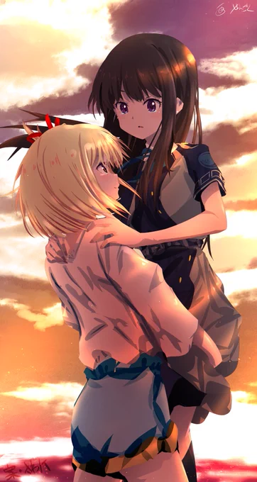 skeb納品ですお帰りなさいをテーマで二人を描いてみましたリクエスト本当にありがとうございました 