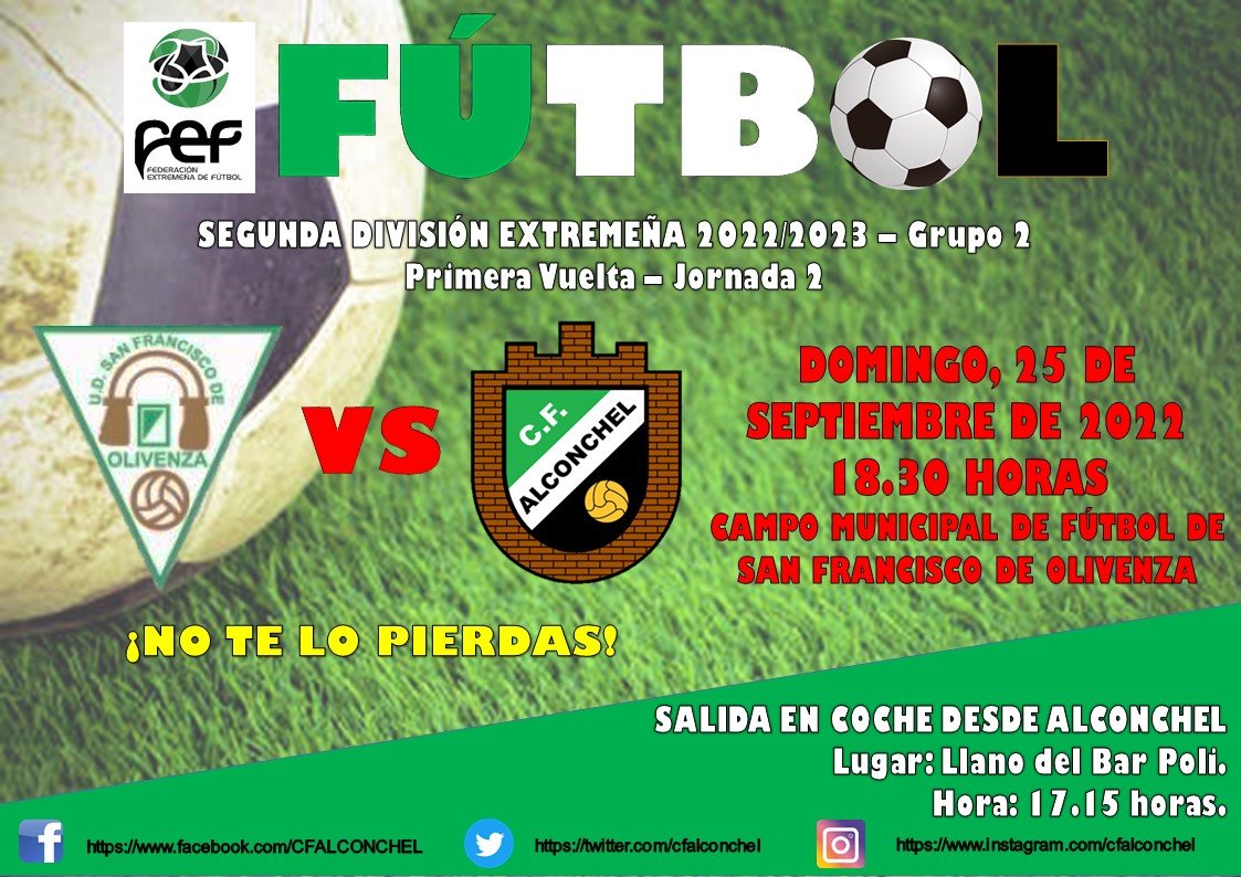 🚨Hoy jugamos🚨
Vamos chavales 💚🤍🖤⚽
¡AUPA CF ALCONCHEL!
