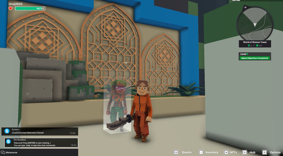 MegaArmandoo's tweet photo. @TheSandboxGame @worldofwomennft I just participated in the #SandboxAlphaS3Giveaway for a chance to win 500 SAND! Found the hidden room in World of Women Tower, check out my screenshot below!
👇 https://t.co/Ly3UD0tCpo