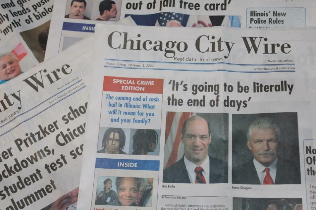 The "deceptive" Chicago City Wire hitting mailboxes looks like a newspaper. It's really a conservative campaign mailer. buff.ly/3UK2fIu