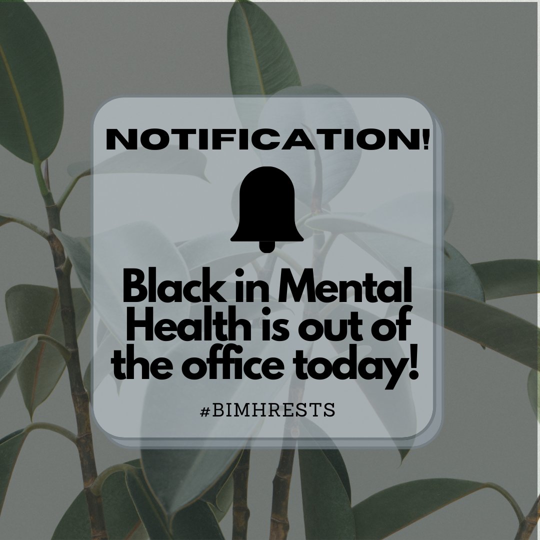 Black In Mental Health tweet media