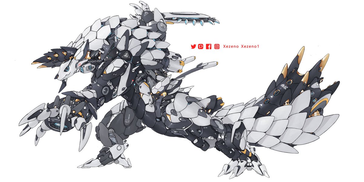 Monster Hunter x MechaZinogre MK-4 」|Marcus Hiiのイラスト