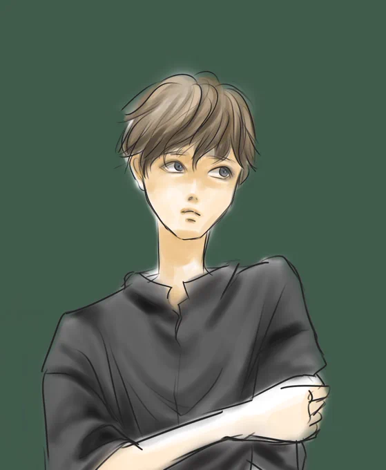 今日も落書きおやすみなさい#イラスト練習中 #落書き 
