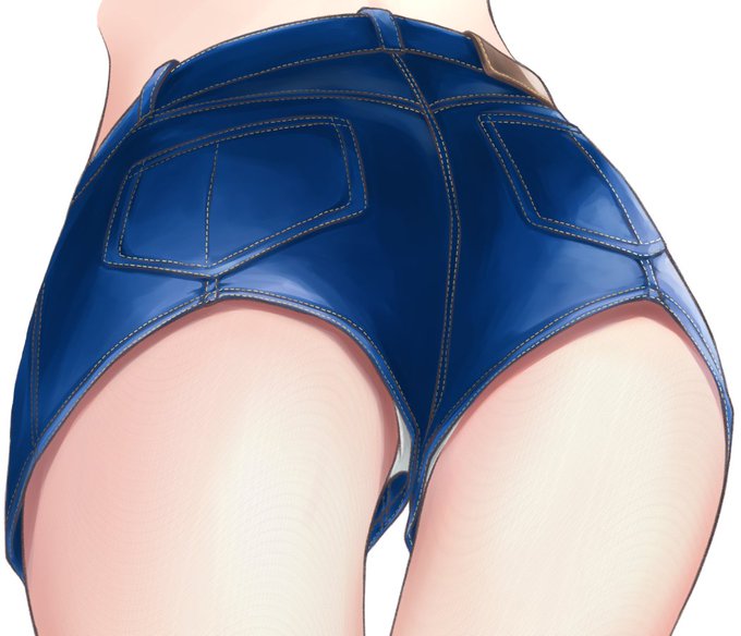 ホットパンツ合同描いてます。誰がなんと言おうとこれは涼月の尻です。 